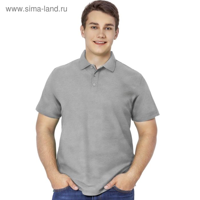 фото Рубашка мужская, размер 56, цвет серый меланж stan