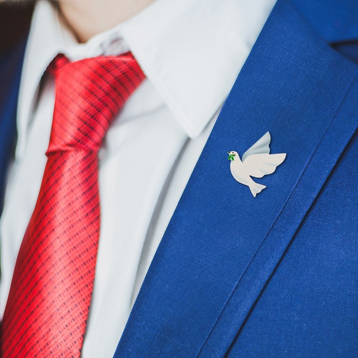 Открытка со значком "Спасибо за мирное небо"