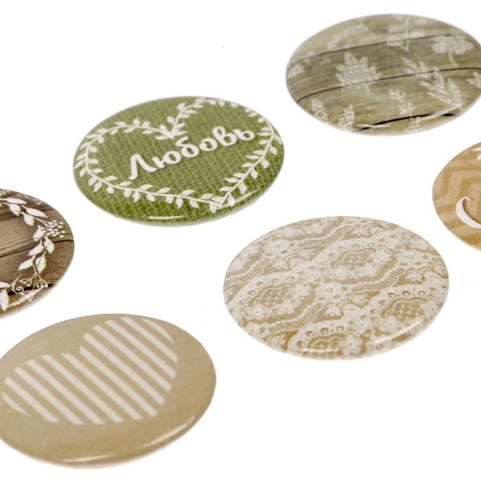 Набор топсов (фишек) для скрапбукинга "Rustic Wedding"