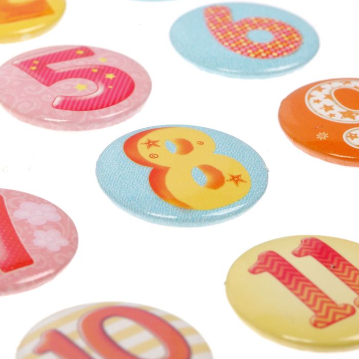 Набор топсов (фишек) для скрапбукинга "Цифры"