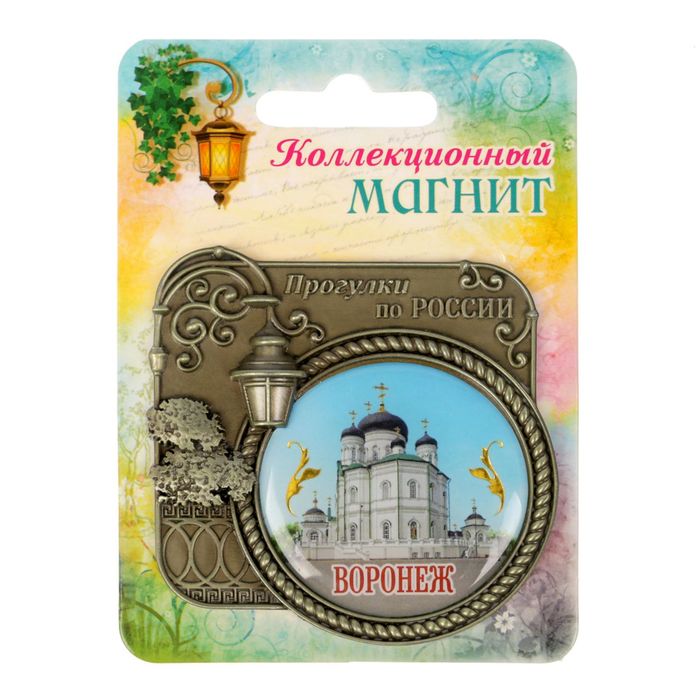 Магнит серия Прогулки по России «Воронеж», 6 х 6,1 см