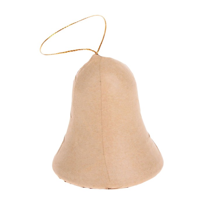 Основа для творчества и декорирования из папье-маше "Колокольчик" с подвесом 6,5*6,5*8