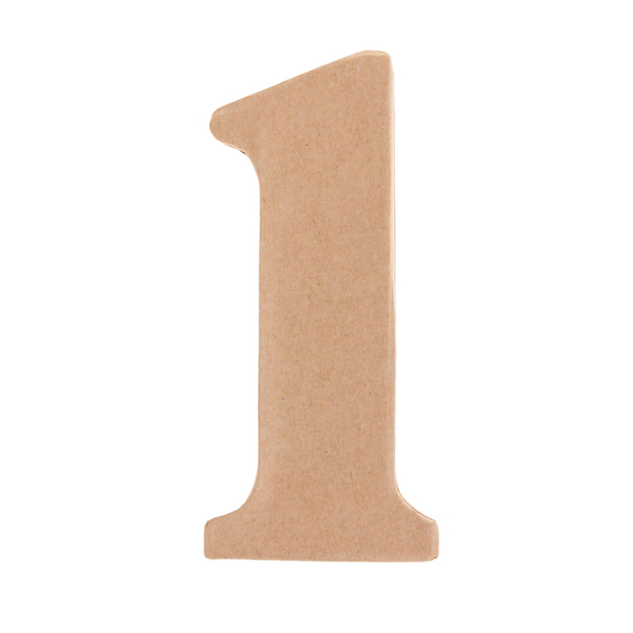 Основа для творчества и декорирования из папье-маше "Цифра один" 11*5*1,2