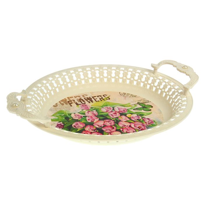 Поднос круглый 32 см "Жемчужина"