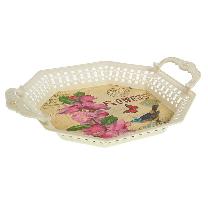 Поднос квадратный 38х30х7 см "Жемчужина"