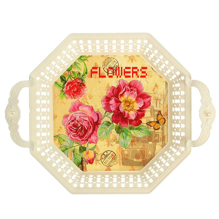 Поднос квадратный 38х30х7 см "Жемчужина"