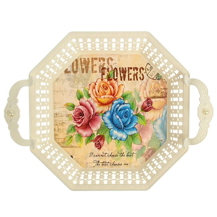 Поднос квадратный 38х30х7 см "Жемчужина"