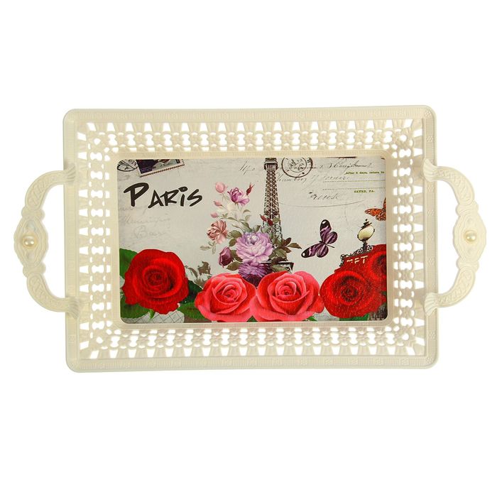 Поднос прямоугольный 40х23х7 см "Жемчужина"