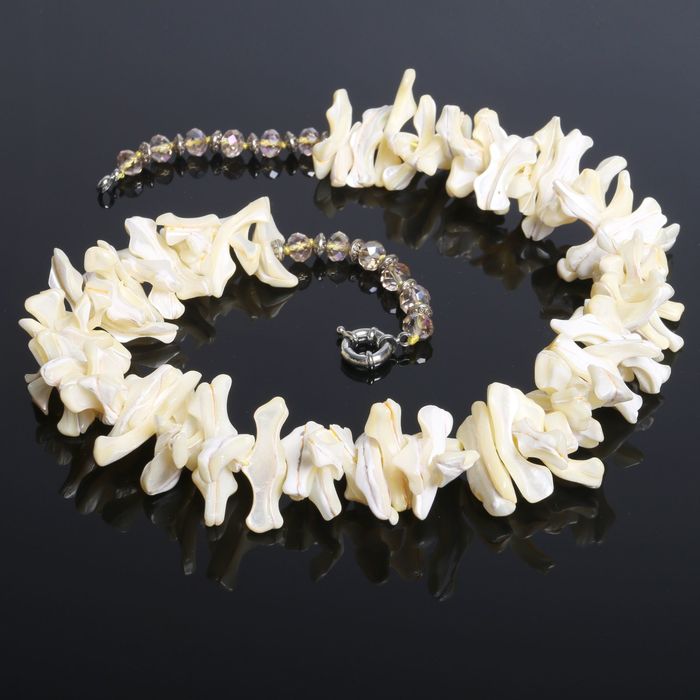 Бусы &quot;Перламутр&quot; ракушка, цвет жёлтый, 45см