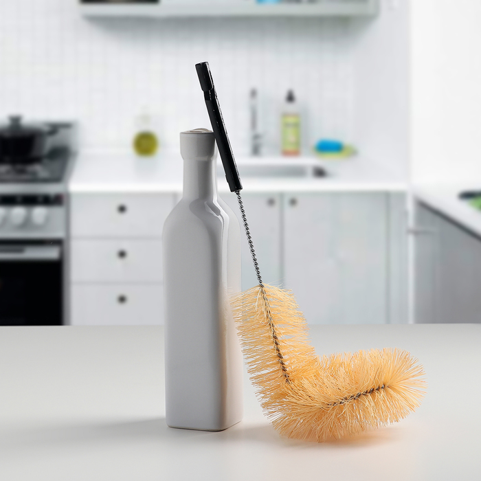 Ерш баночный из синтетической щетины Микс