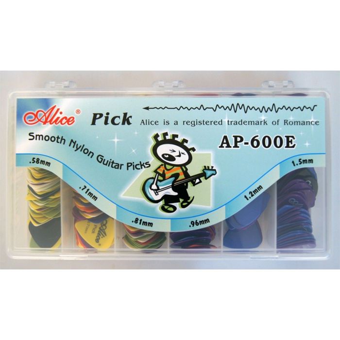 Коробка нейлоновых медиаторов Alice AP-600E