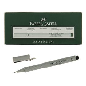 Ручка капиллярная для черчения и рисования Faber-Castell линер Ecco Pigment 0.7 мм, пигментная, черный 166799 от Сима-ленд