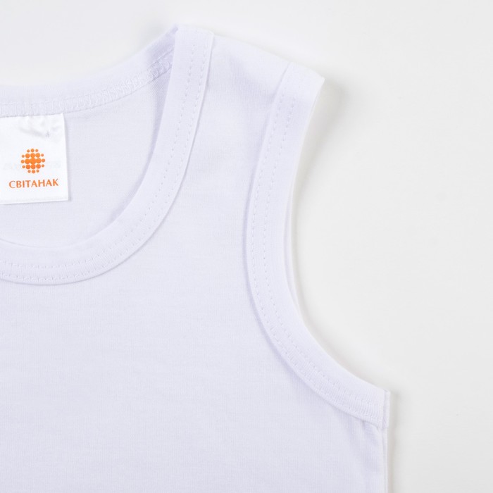 Комплект для мальчика (майка+трусы) "Ретро город", рост 134-140 (34) см, цвет белый