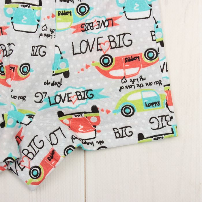 Комплект для мальчика (майка+трусы) "Ретро город", рост 80-86 (26) см, цвет белый