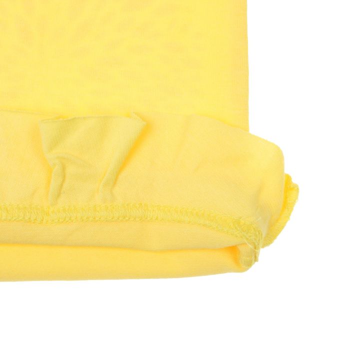 Костюм для девочки (джемпер+шорты), рост 98 см, цвет лимонный/тёмно-синий