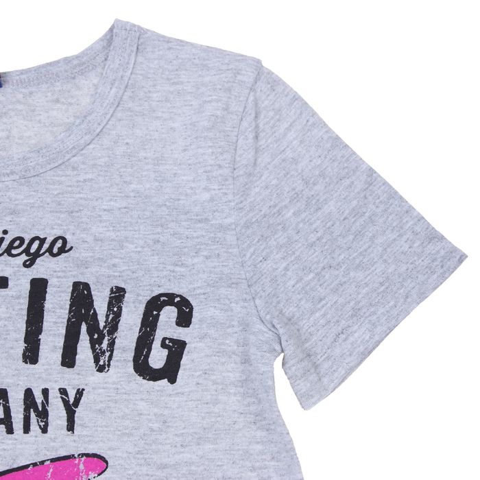 Костюм для мальчика (джемпер+шорты), рост 122-128 см, цвет серый