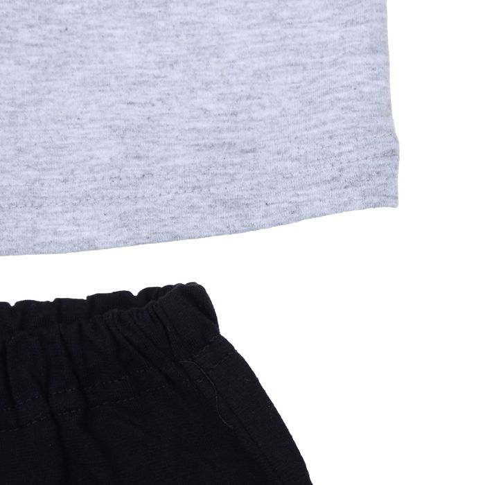 Костюм для мальчика (джемпер+шорты), рост 122-128 см, цвет серый