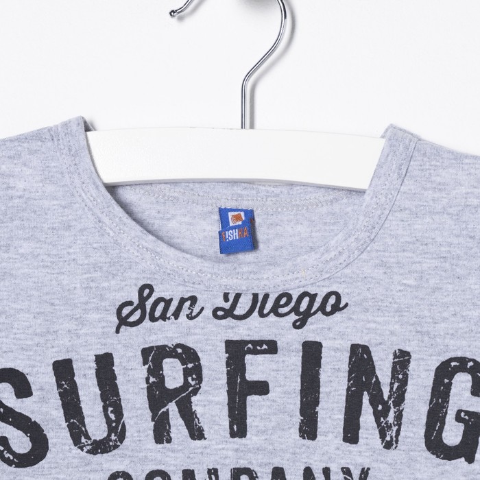 Костюм для мальчика (джемпер+шорты), рост 86-92 см, цвет серый