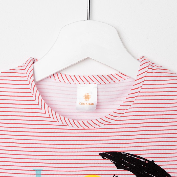 Сорочка для девочки "Счастлива навсегда", рост 86-92 (26) см, цвет розовый