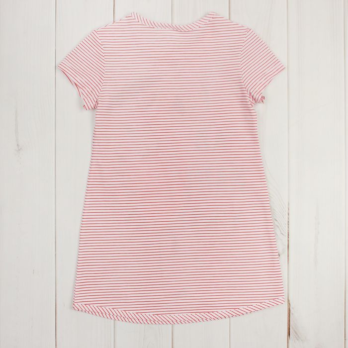 Сорочка для девочки "Счастлива навсегда", рост 86-92 (26) см, цвет розовый