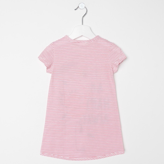 Сорочка для девочки "Счастлива навсегда", рост 98 (26) см, цвет розовый