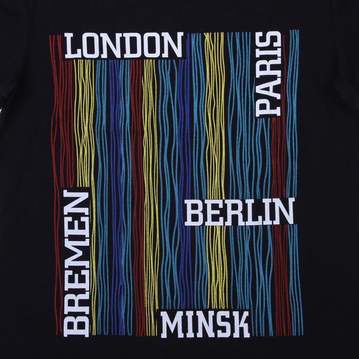 Футболка для мальчика "Городской", рост 134-140 (36) см, цвет чёрный