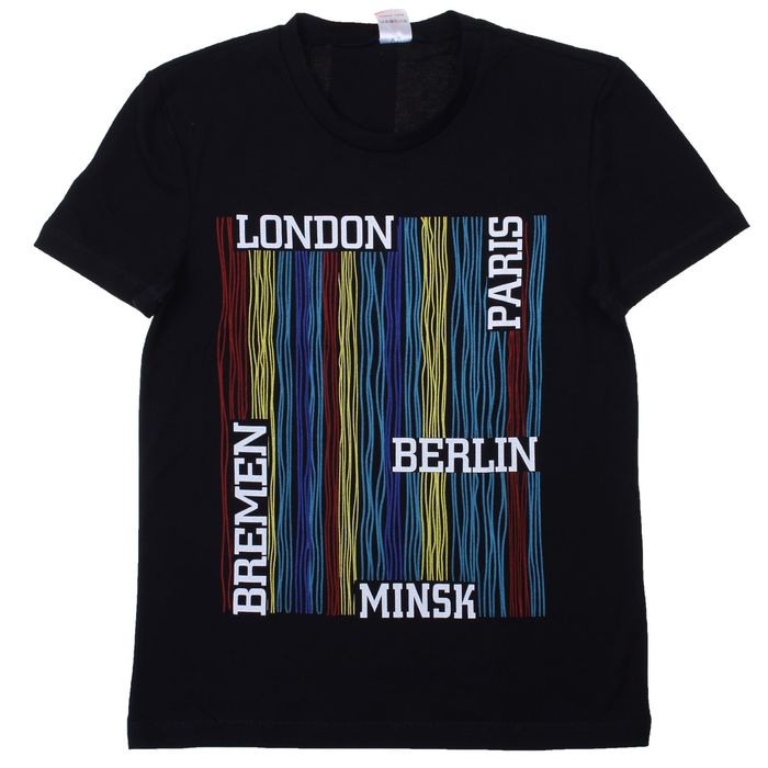 Футболка для мальчика "Городской", рост 152 (38) см, цвет чёрный