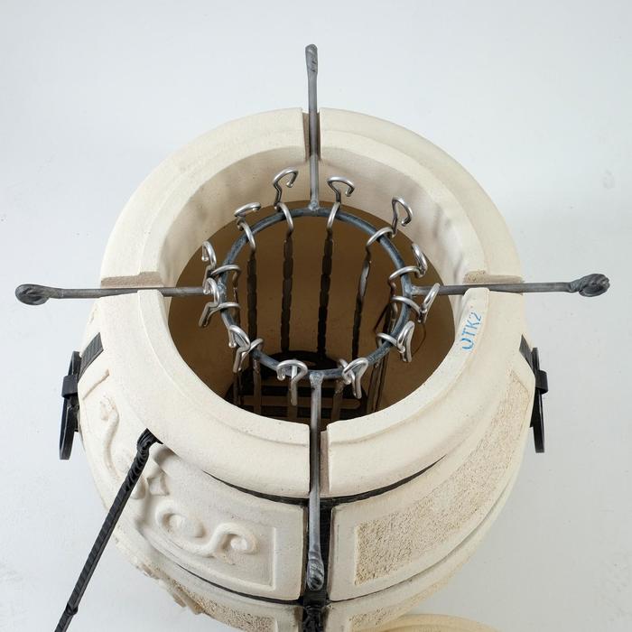 фото Тандыр "сармат скиф" h-89 см, d-64, 125 кг, 12 шампуров, кочерга, совок амфора
