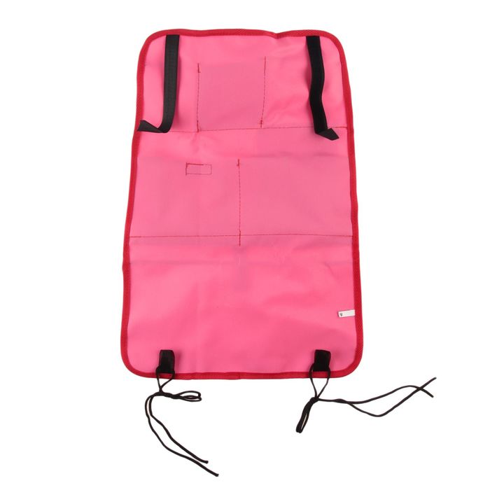 Органайзер на спинку сиденья автомобиля, 7 карманов, 55х37 см, цвет розовый