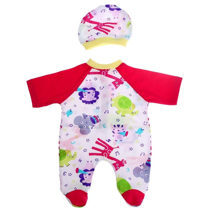 Одежда для кукол "Комбинезон закрытый +шапочка"