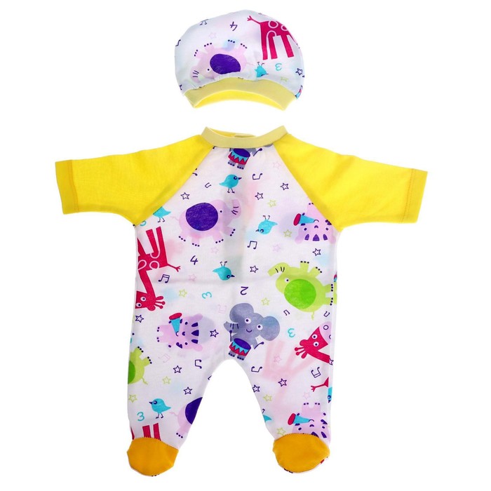 Одежда для кукол "Комбинезон закрытый +шапочка"