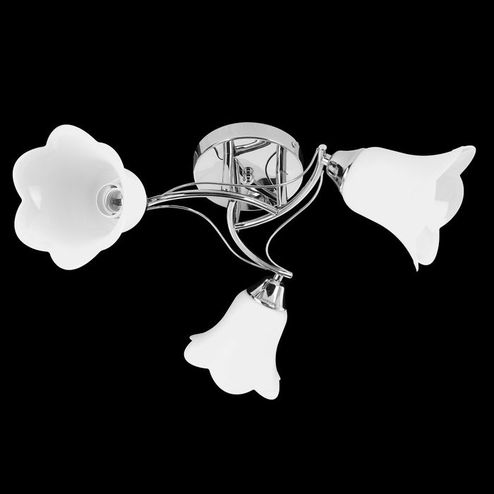 Люстра еврокаркас "Магнолия" 3 лампы E27 60W хром