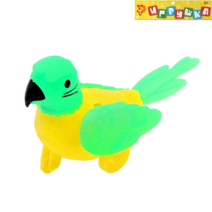 Игрушка заводная "Попугай", на верёвке, бегает