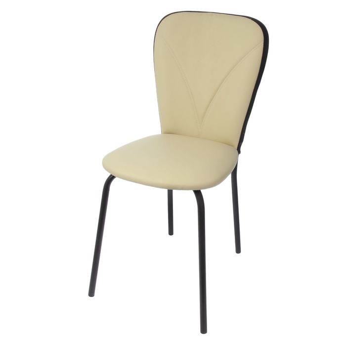 Стул "Роджер 1", цвет обивки бежевый, каркас коричневый