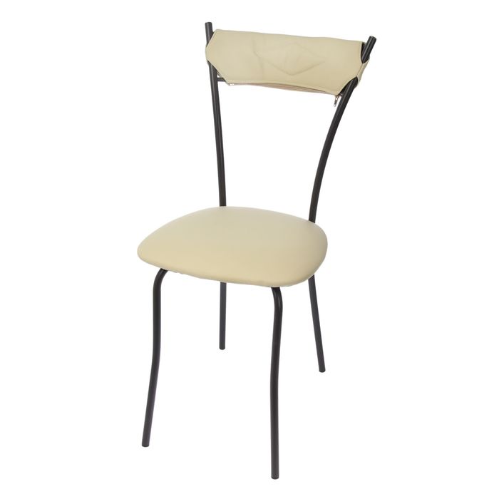 Стул "Котура", цвет обивки бежевый, каркас коричневый