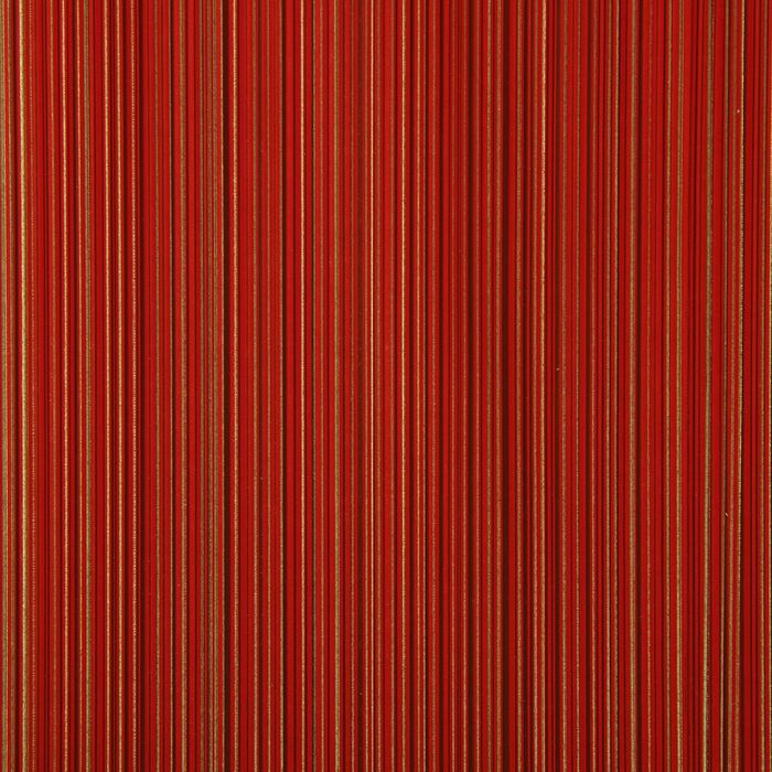 Бумага упаковочная крафт "Полоски люкс", красно-золотой, 0.5 х 10 м