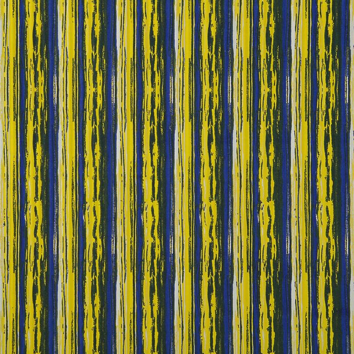 Бумага упаковочная крафт "Линии цвета", бело-лимонно-синий, 0.5 х 10 м