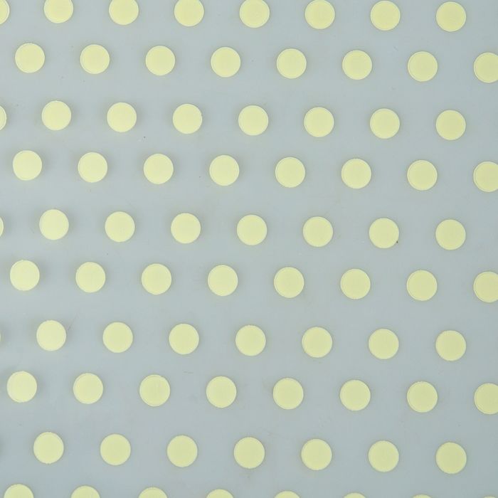 Плёнка для цветов и подарков "Горошек", жёлтая, 0,5 х 9 м, 30 мкм