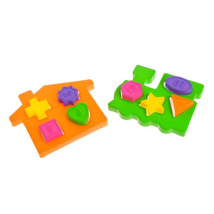 Развивающая игрушка-сортер «Формы», 2 штуки, МИКС