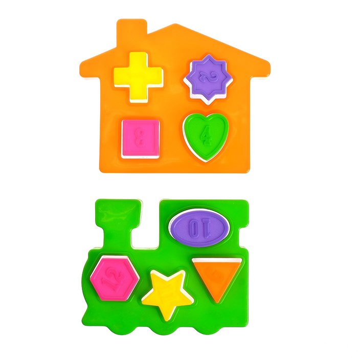 Развивающая игрушка-сортер «Формы», 2 штуки, МИКС