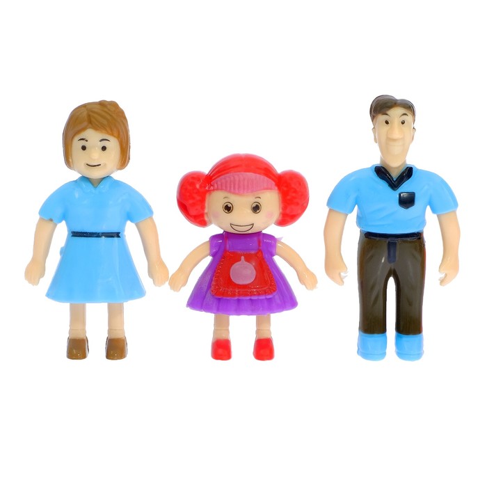 Дом для кукол "Семья" с фигурками, МИКС