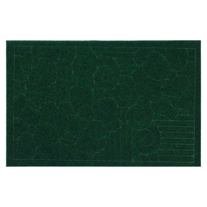 Коврик придверный "Цветы" без окантовки, цвет МИКС