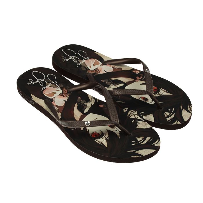 Сланцы пляжные арт. 1302W-BS (red/green) (р. 38)