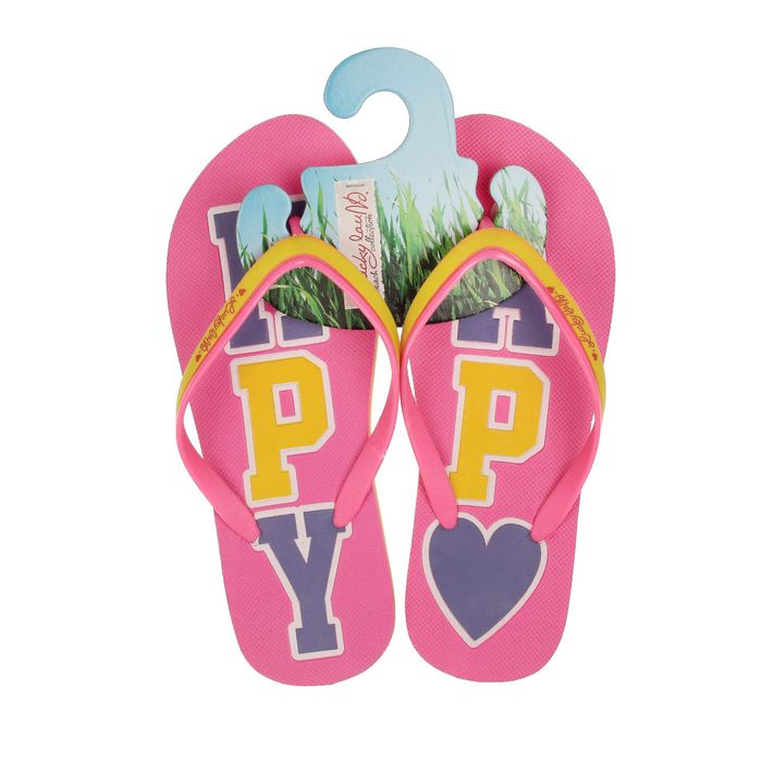 Сланцы пляжные арт. 1736K-BS (розовый) (р. 33)