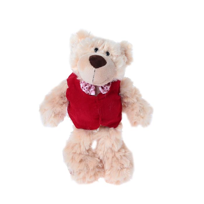 Мягкая игрушка "Мишка Маттео в Жилетке", 19 см