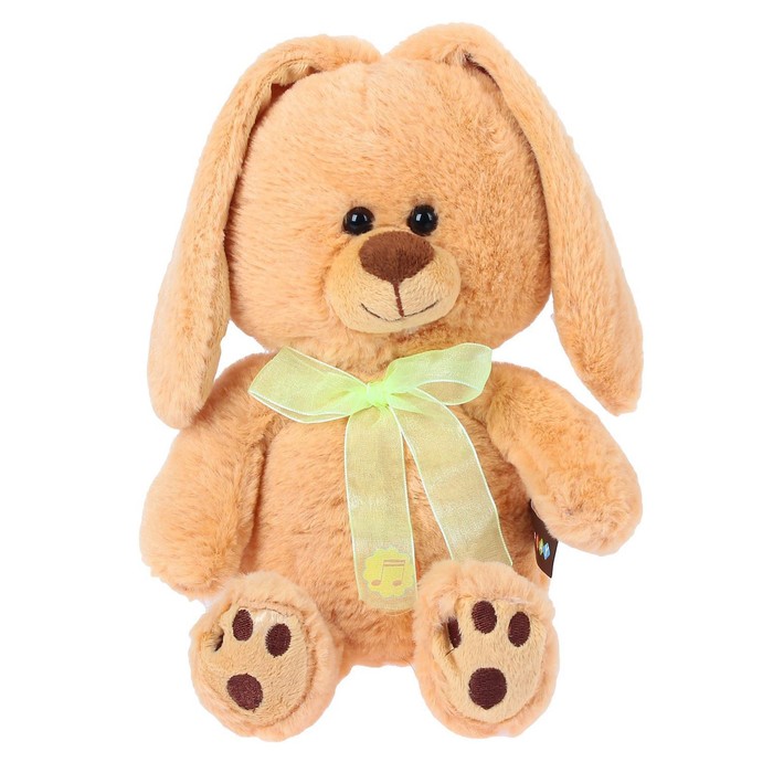 

Мягкая музыкальная игрушка «Зайка Беляк с бантиком», 20 см, МИКС