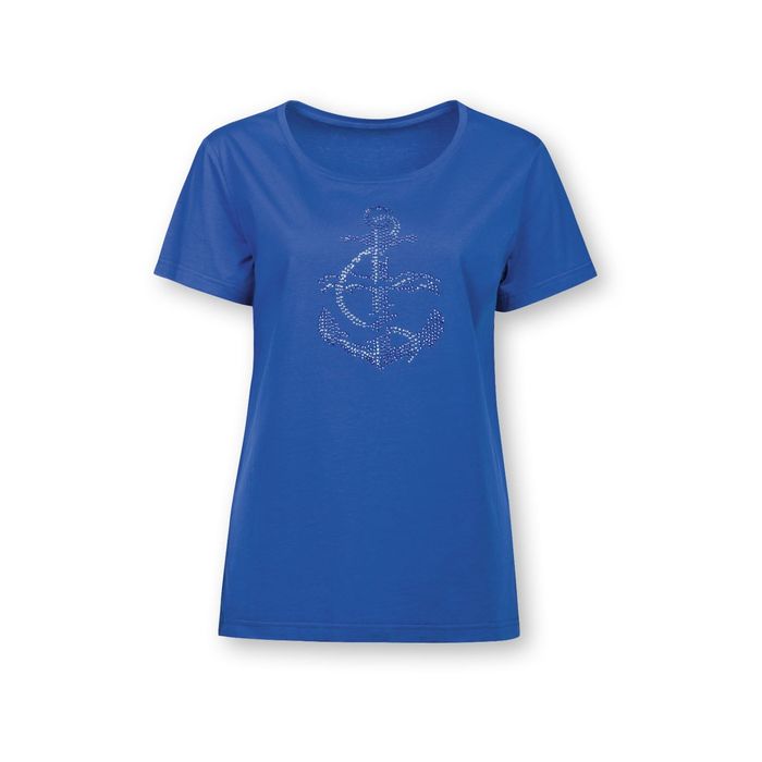 Футболка женская, размер 42 (XS), цвет синий