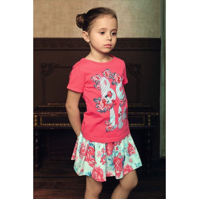 Комплект для девочек, рост 86 см, цвет розовый