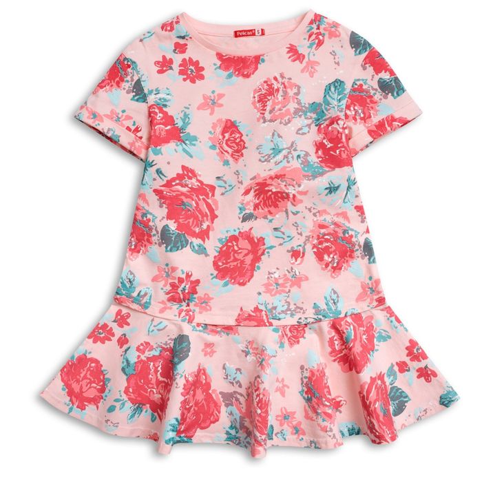 Платье для девочек, рост 104 см, цвет персиковый