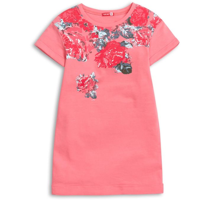 Платье для девочек, рост 98 см, цвет розовый